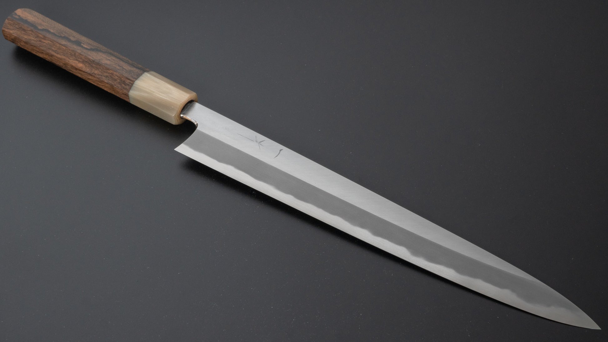 Hitohira Tanaka Kyuzo Blue #1 Migaki Sujihiki 270mm Ziricote Handle - HITOHIRA