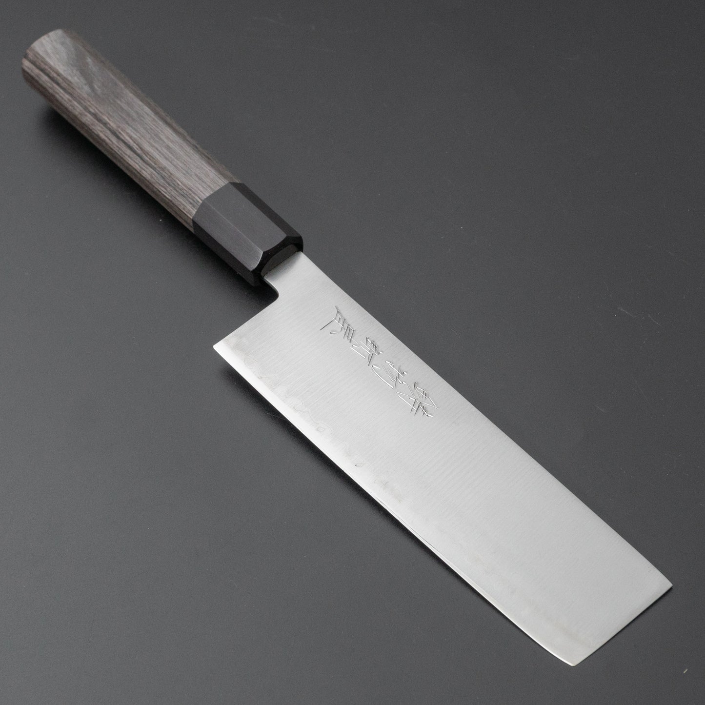 Hitohira Imojiya TH Blue Super Nakiri Pakka Handle (Gray) - HITOHIRA