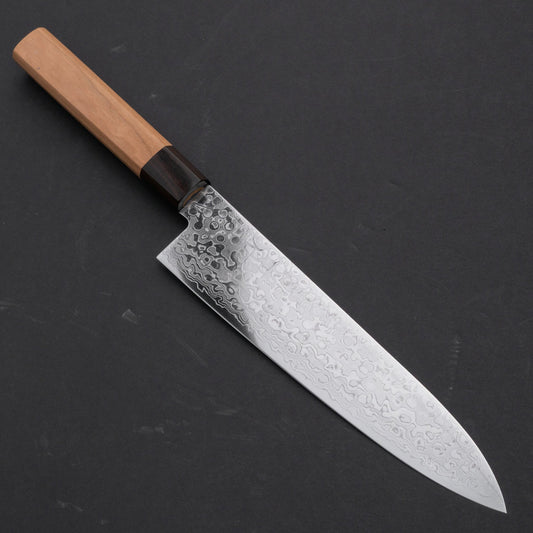 Hitohira HG Damascus Gyuto 210mm Cherry Wood Handle | HITOHIRA