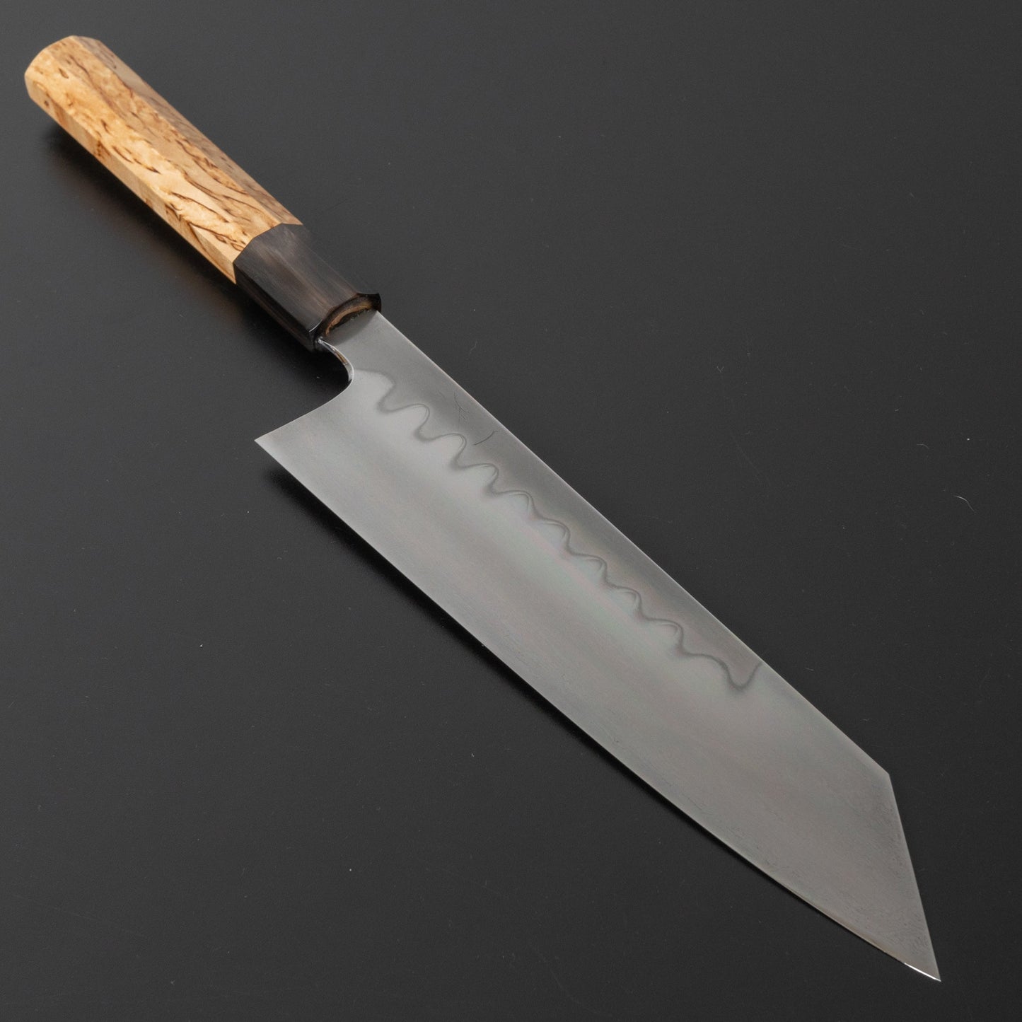 Hitohira Togashi Yohei White #1 Mizu Honyaki Kiritsuke Gyuto 240mm Taihei Masur Birch Handle (#024/ Saya) - HITOHIRA