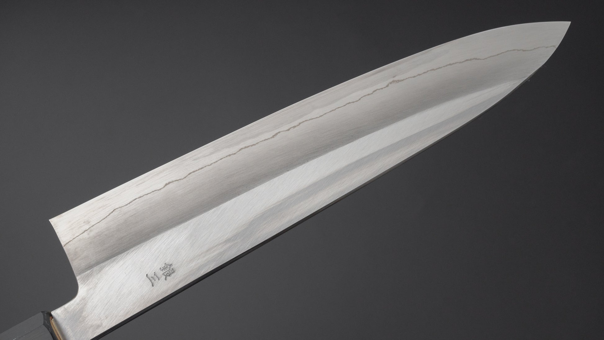 Hitohira Kikuchiyo Ren Silver #3 Gyuto 240mm Ho Wood Handle - HITOHIRA