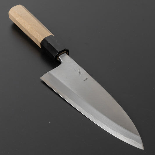 Hitohira Kikuchiyo Manzo White #3 Deba 150mm Ho Wood Handle (Saya) - HITOHIRA