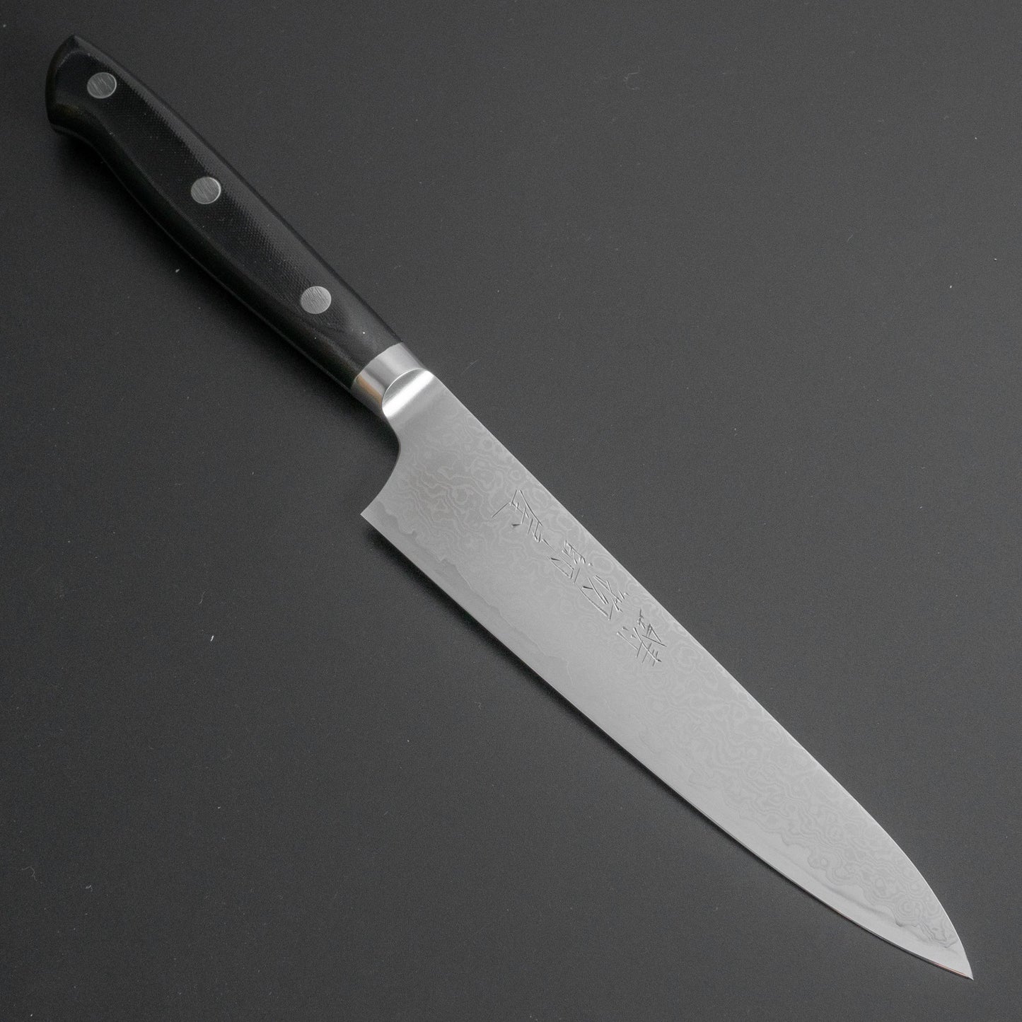 Hitohira Imojiya TH Damascus Petty 150mm Linen Micarta Handle - HITOHIRA