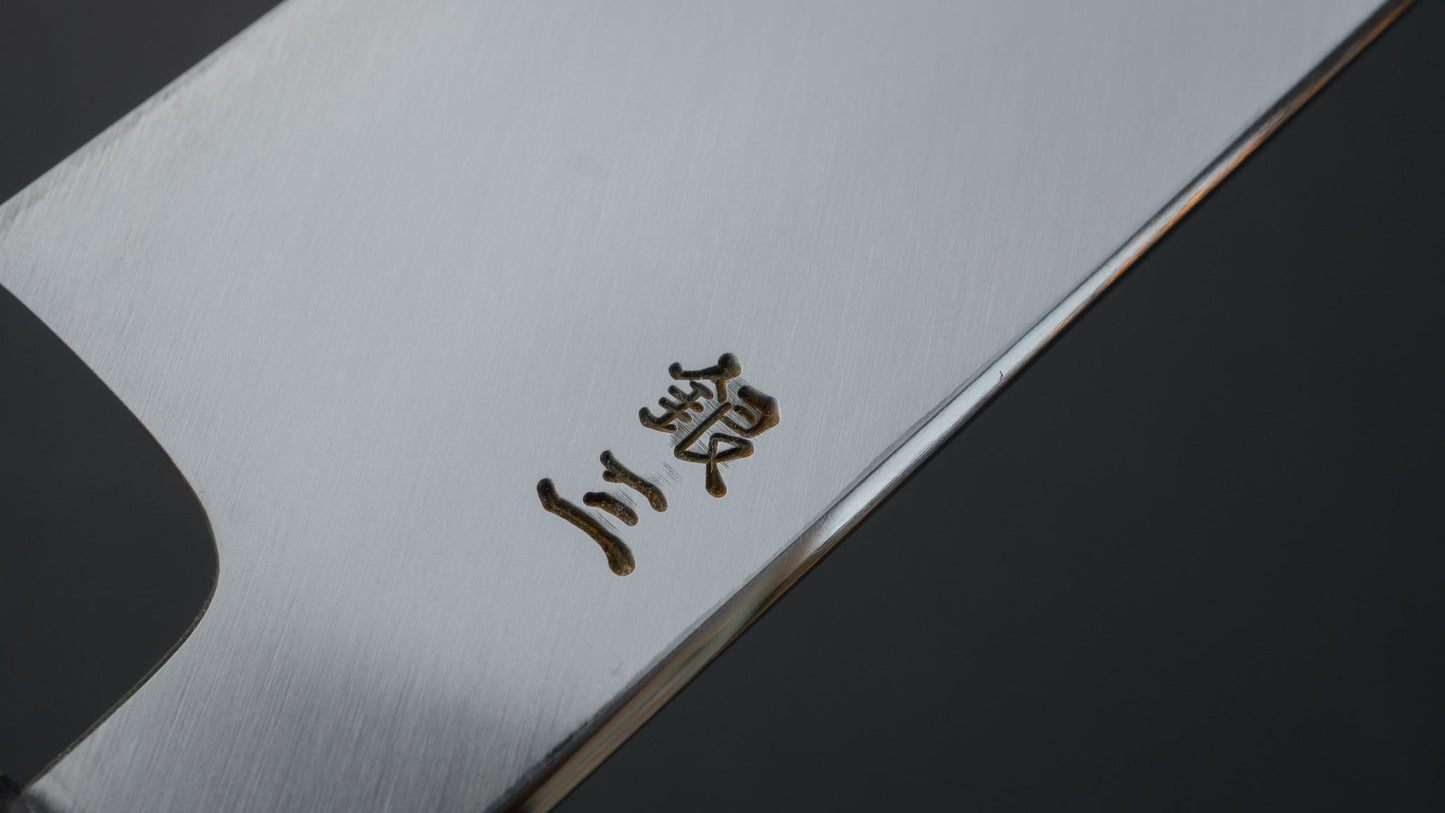 Hitohira Kikuchiyo Mosuke Silver #3 Mukimono 180mm Ho Wood Handle | HITOHIRA