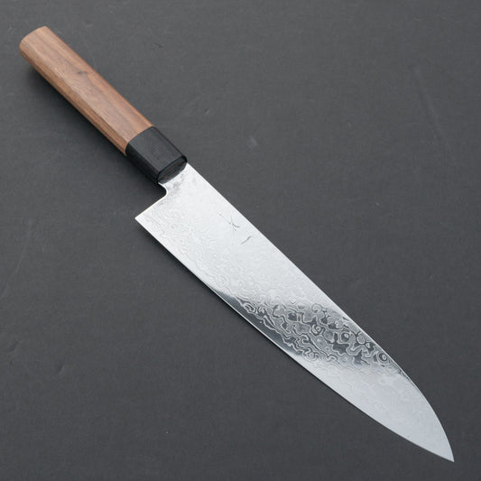 Hitohira HG Damascus Gyuto 210mm Walnut Handle | HITOHIRA