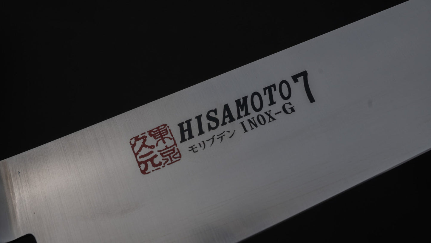 Morihei Hisamoto INOX Sujihiki 270mm Pakka Handle - HITOHIRA