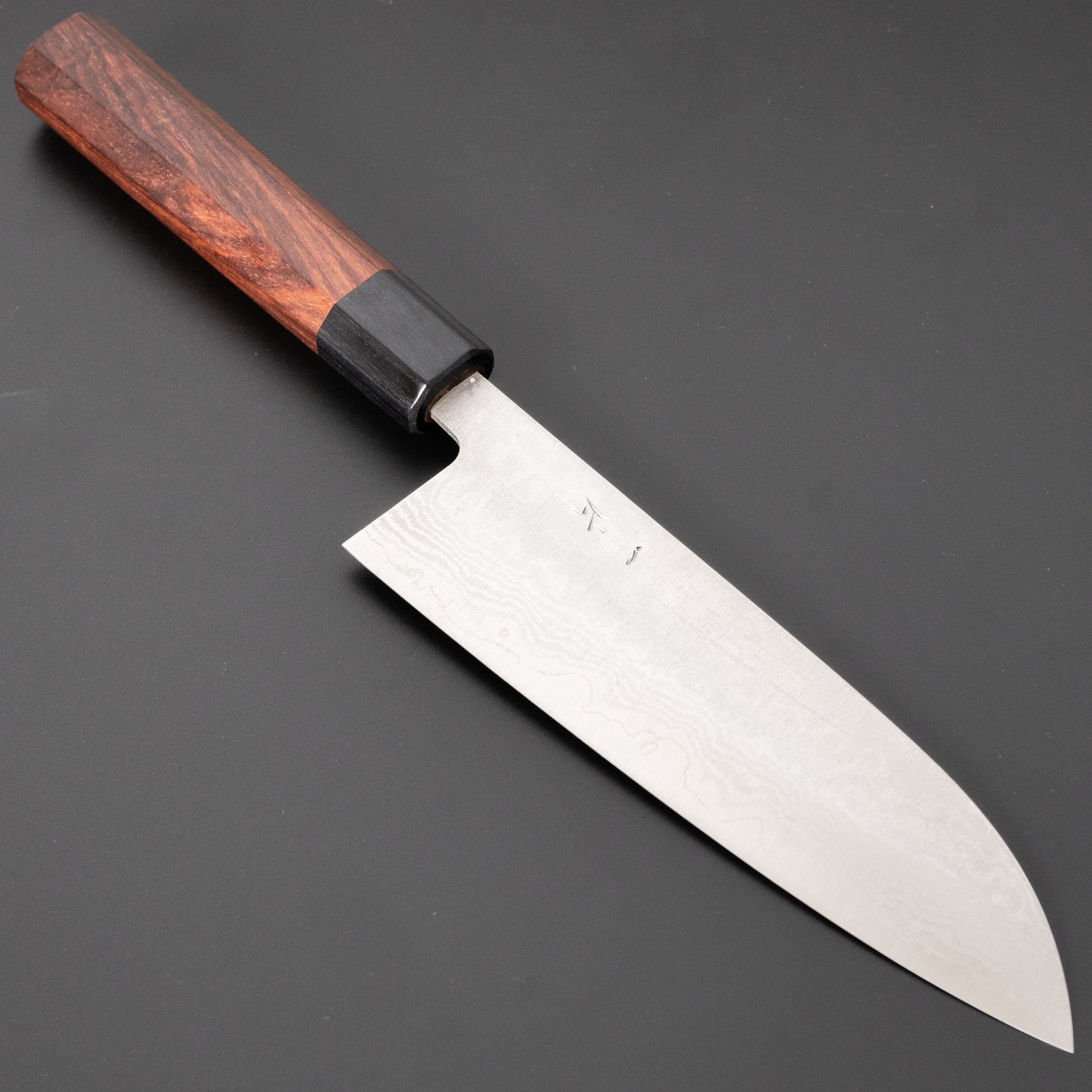 Hitohira Setsu Forged VG-10 Damascus Santoku 165mm Jutan Handle - HITOHIRA