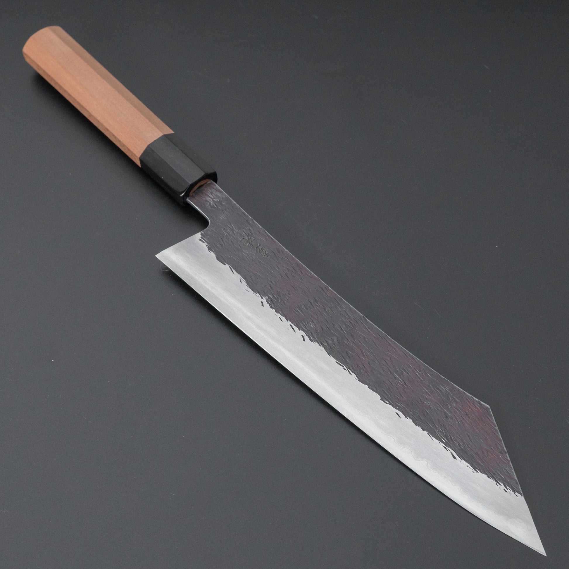 Isamitsu White #1 Stainless Clad Kurouchi Kiritsuke Gyuto 240mm Yakusugi Cedar Handle - HITOHIRA