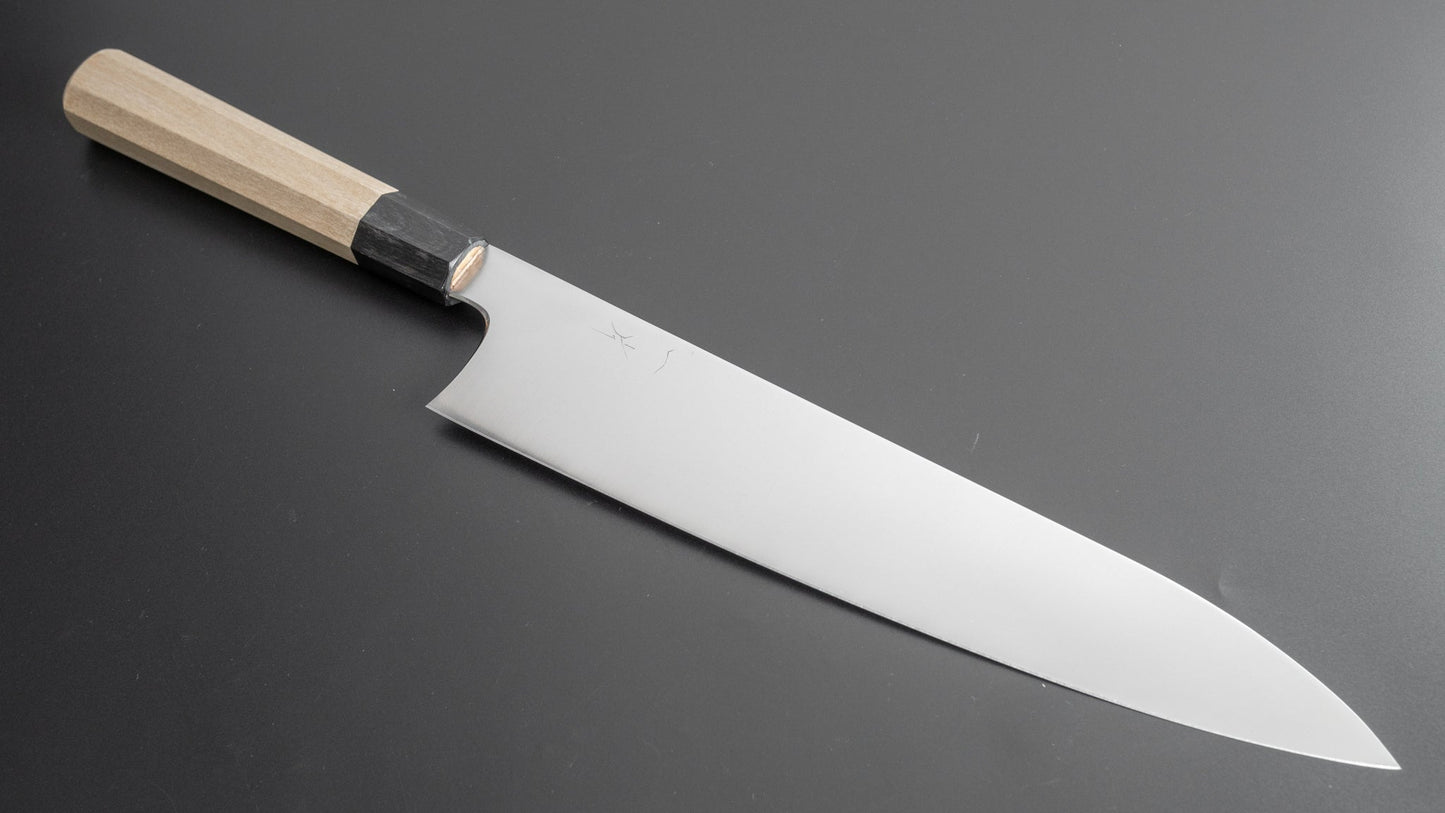 Hitohira SKR Stainless Gyuto 270mm Ho Wood Handle - HITOHIRA