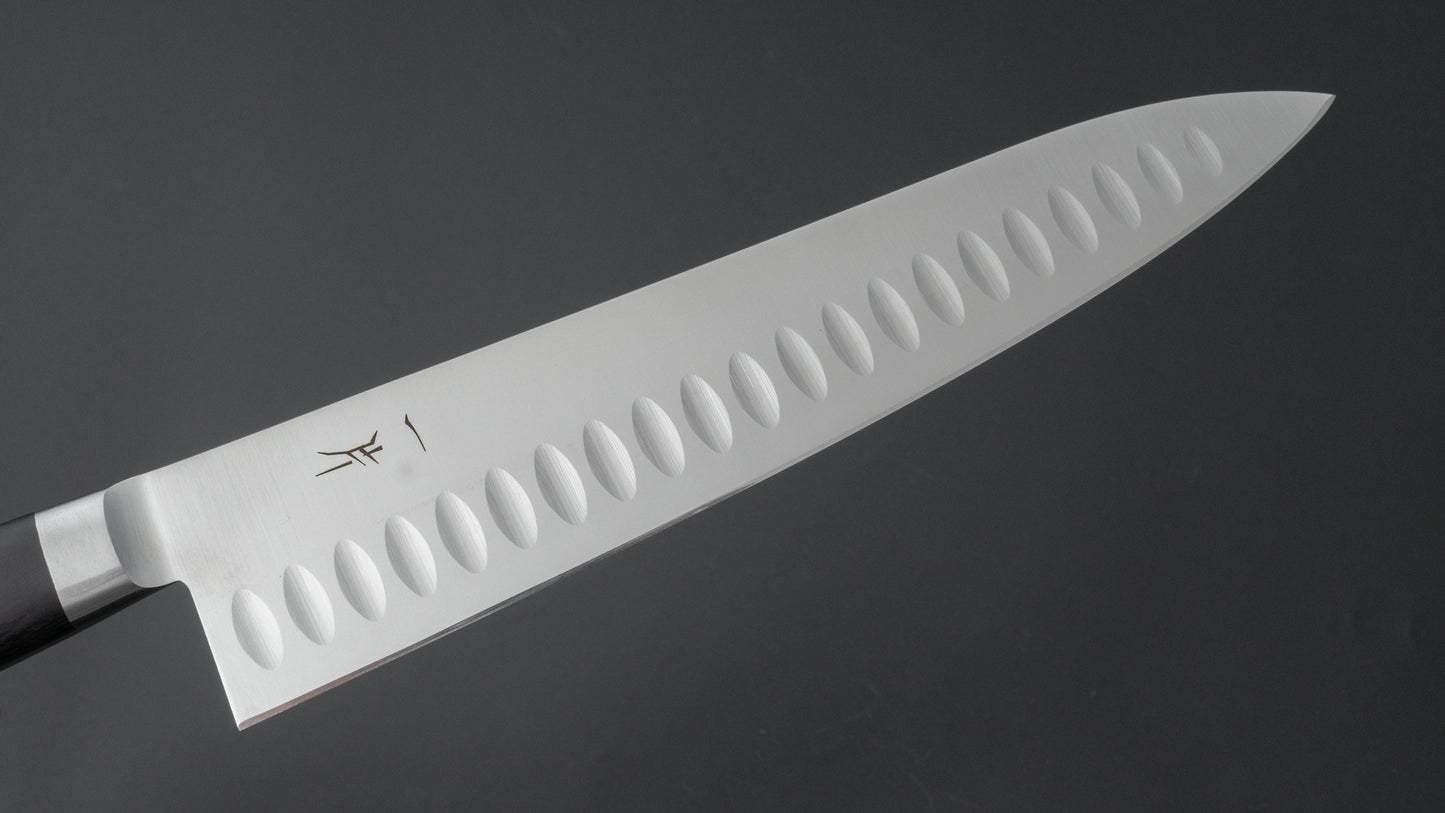 Hitohira FJ VG-1 Gyuto 240mm Pakka Handle (Granton Edge) - HITOHIRA