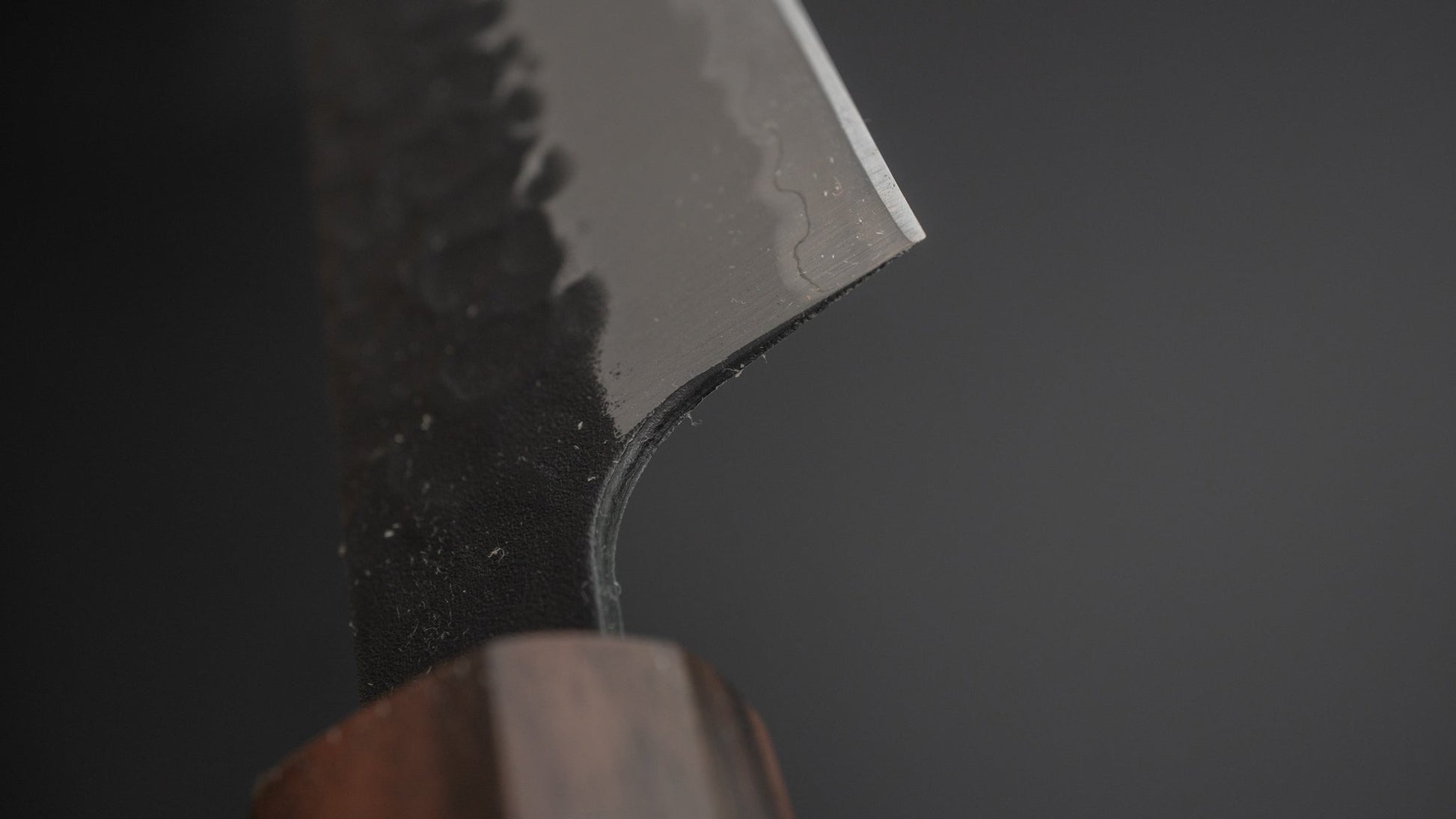 Hitohira Futana SB Kuro Tsuchime Sujihiki 240mm Cherry Wood Handle - HITOHIRA