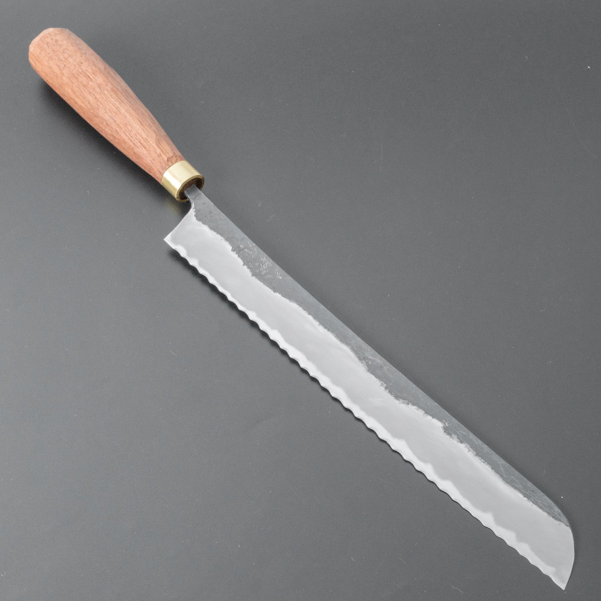 Daitoku Blue #2 Bread Knife 240mm Walnut Handle - HITOHIRA