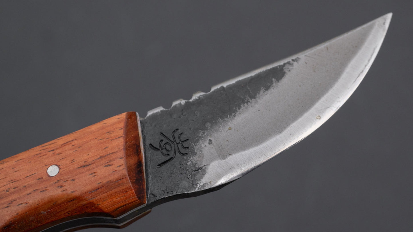 Fukuta Blue #2 Hunting Fixed Blade 60mm Rosewood Handle | HITOHIRA