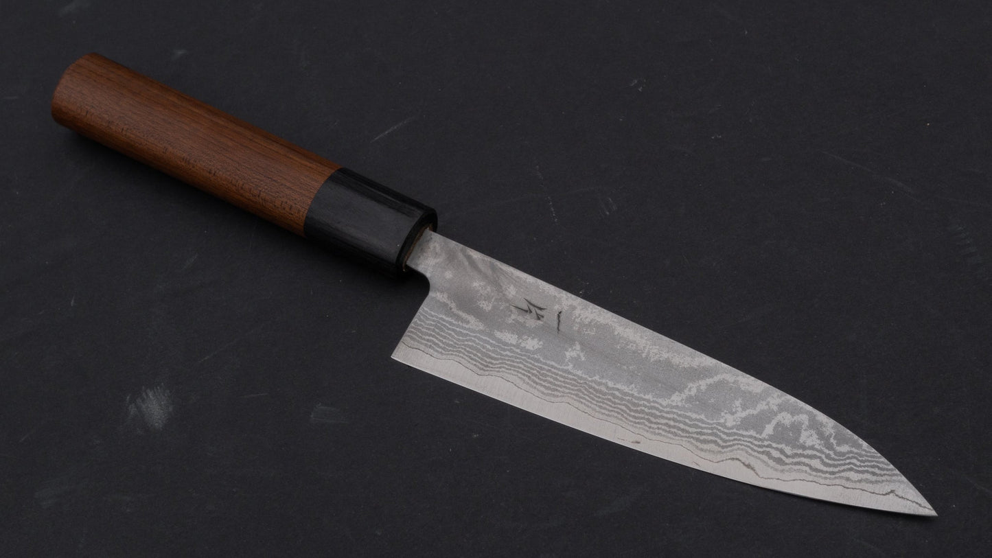 Hitohira Setsu Forged VG-10 Damascus Petty 140mm Maple Handle | HITOHIRA