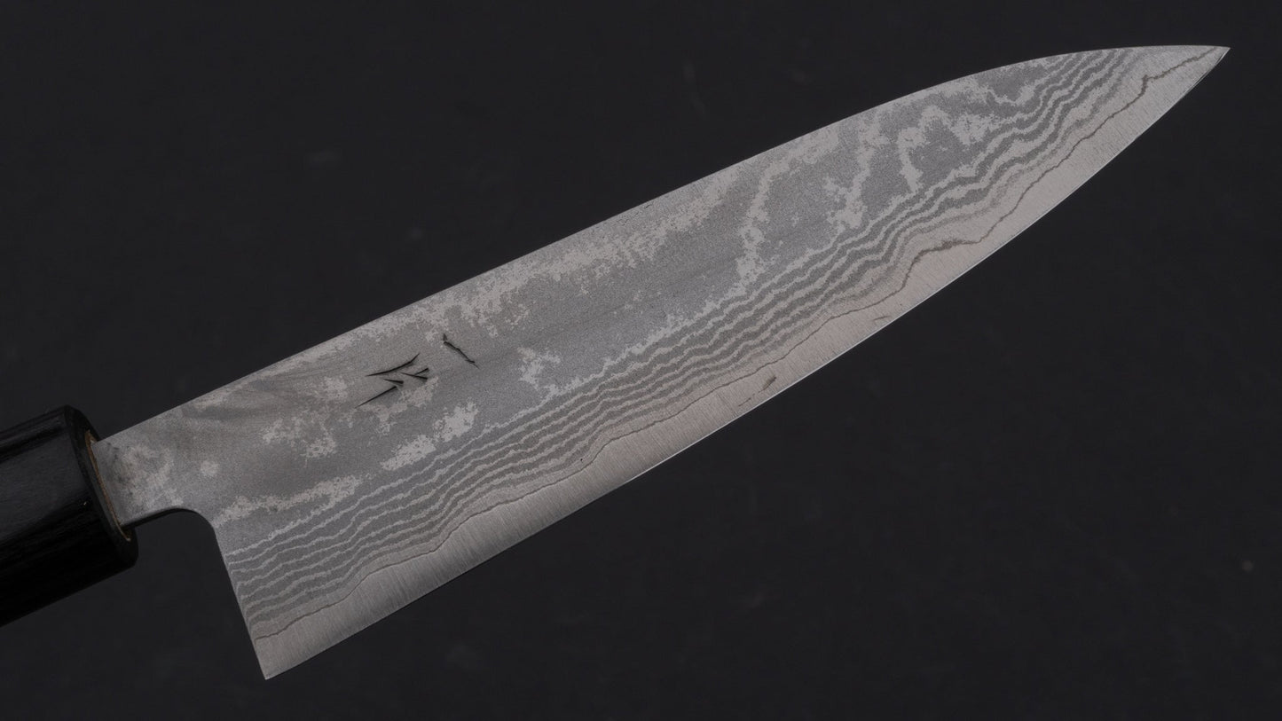 Hitohira Setsu Forged VG-10 Damascus Petty 140mm Maple Handle | HITOHIRA