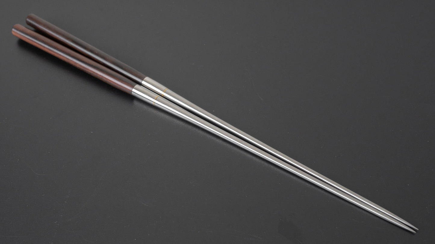 Hitohira Ebony Moribashi Chopstick 180mm Rounded - HITOHIRA