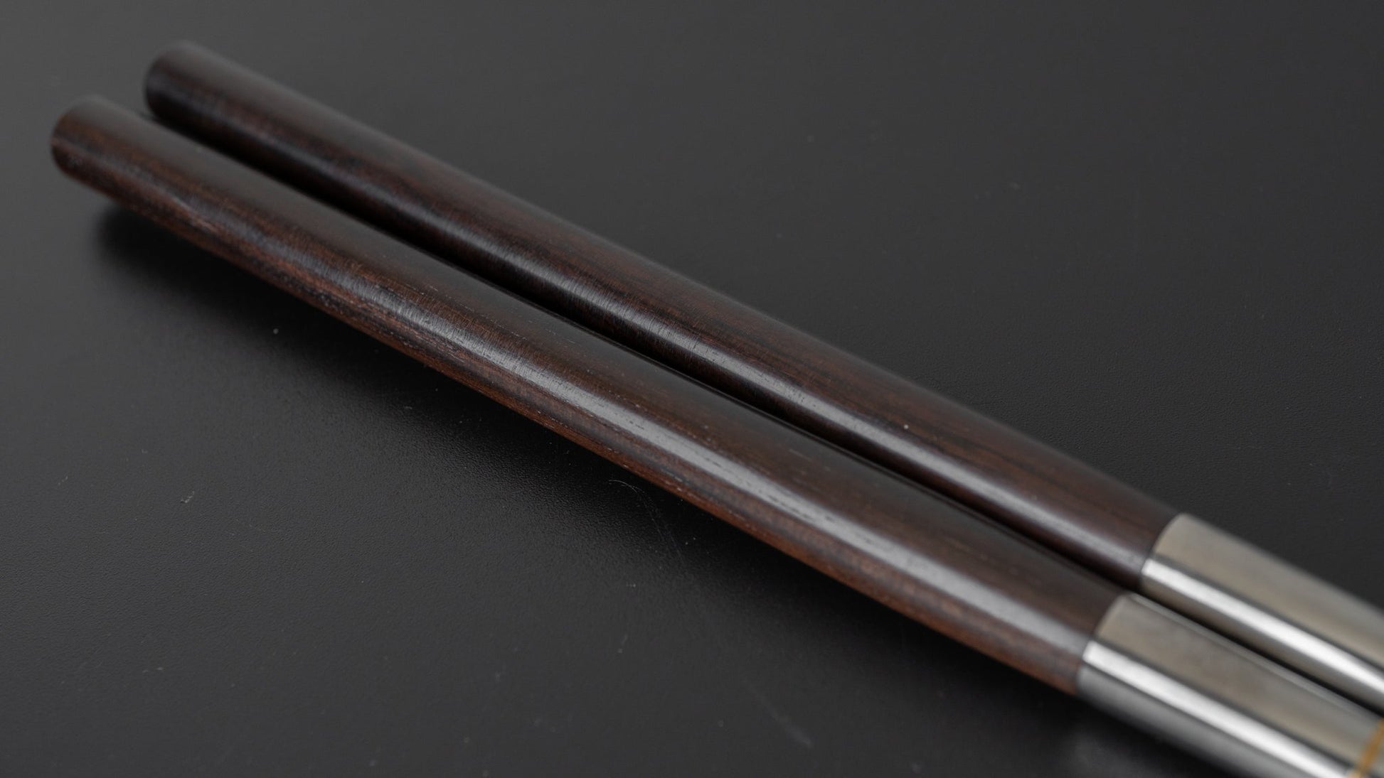 Hitohira Fine Ebony Moribashi Chopstick 180mm Rounded (Kiri Box) - HITOHIRA