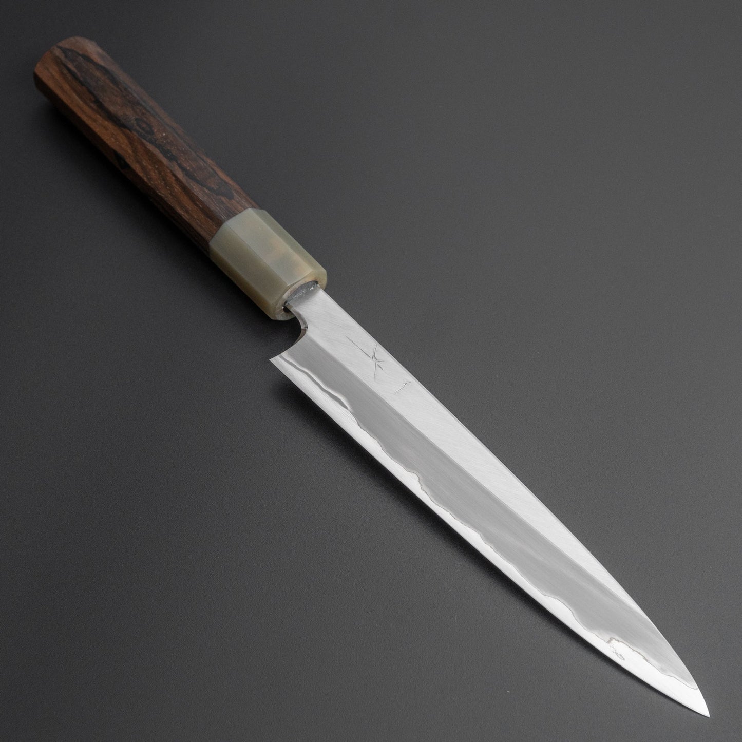 Hitohira Togashi White #1 Stainless Clad Migaki Petty 165mm Ziricote Handle - HITOHIRA