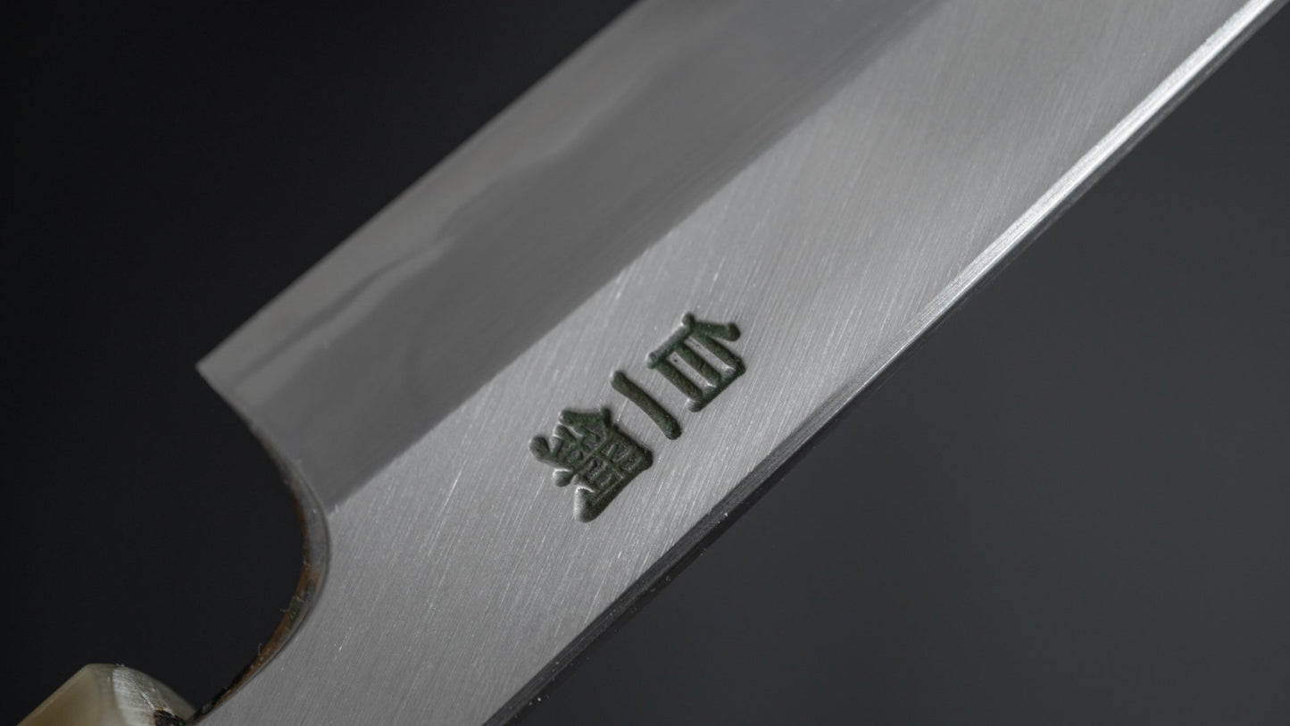 Hitohira Togashi White #1 Stainless Clad Migaki Petty 165mm Ziricote Handle - HITOHIRA