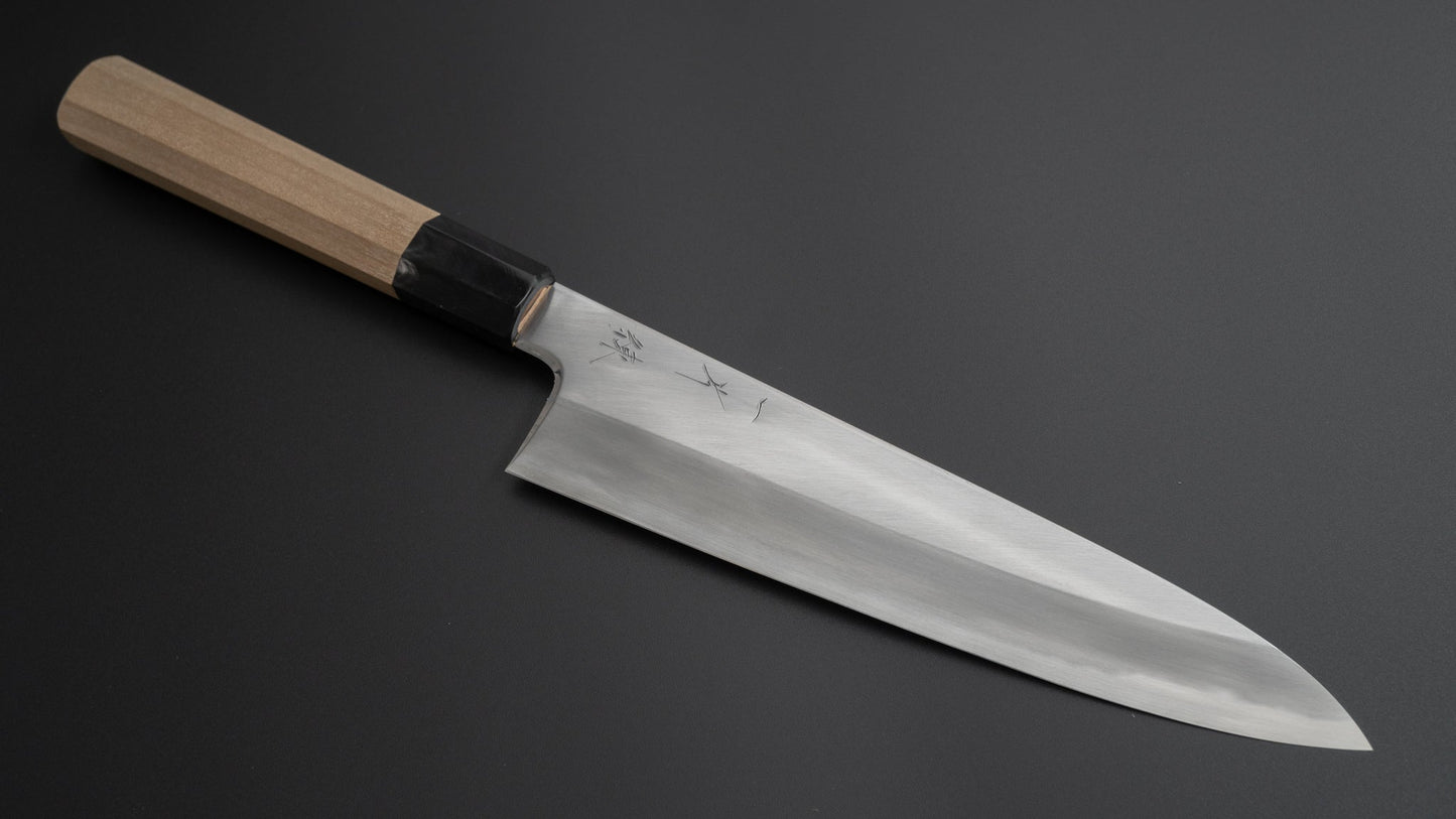 Hitohira Kikuchiyo Ren Blue #2 Gyuto 210mm Ho Wood Handle - HITOHIRA