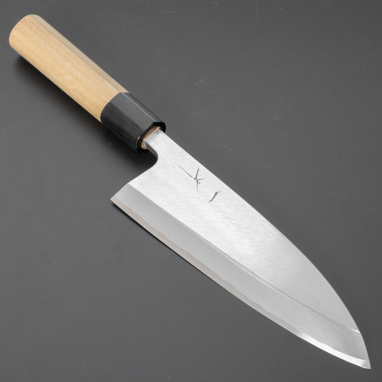 Hitohira Gorobei White #3 Deba 165mm Ho Wood Handle (D-Shape) - HITOHIRA