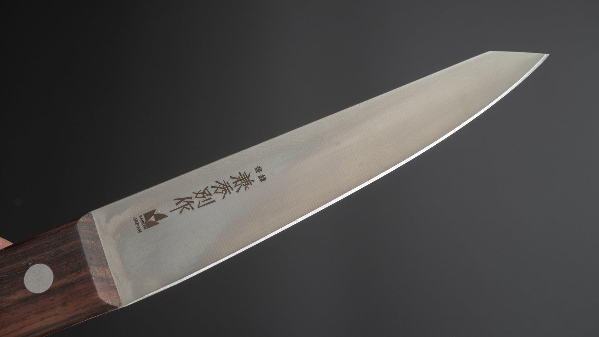 Kanehide Bessaku Stainless Honesuki Maru 150mm Rosewood Handle - HITOHIRA