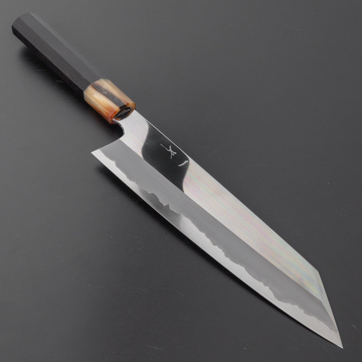 Hitohira Togashi White #1 Stainless Clad Kiritsuke Gyuto 240mm Blackwood Handle (Mirror Polished) - HITOHIRA