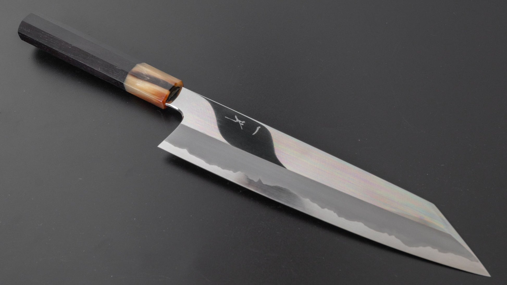 Hitohira Togashi White #1 Stainless Clad Kiritsuke Gyuto 240mm Blackwood Handle (Mirror Polished) - HITOHIRA