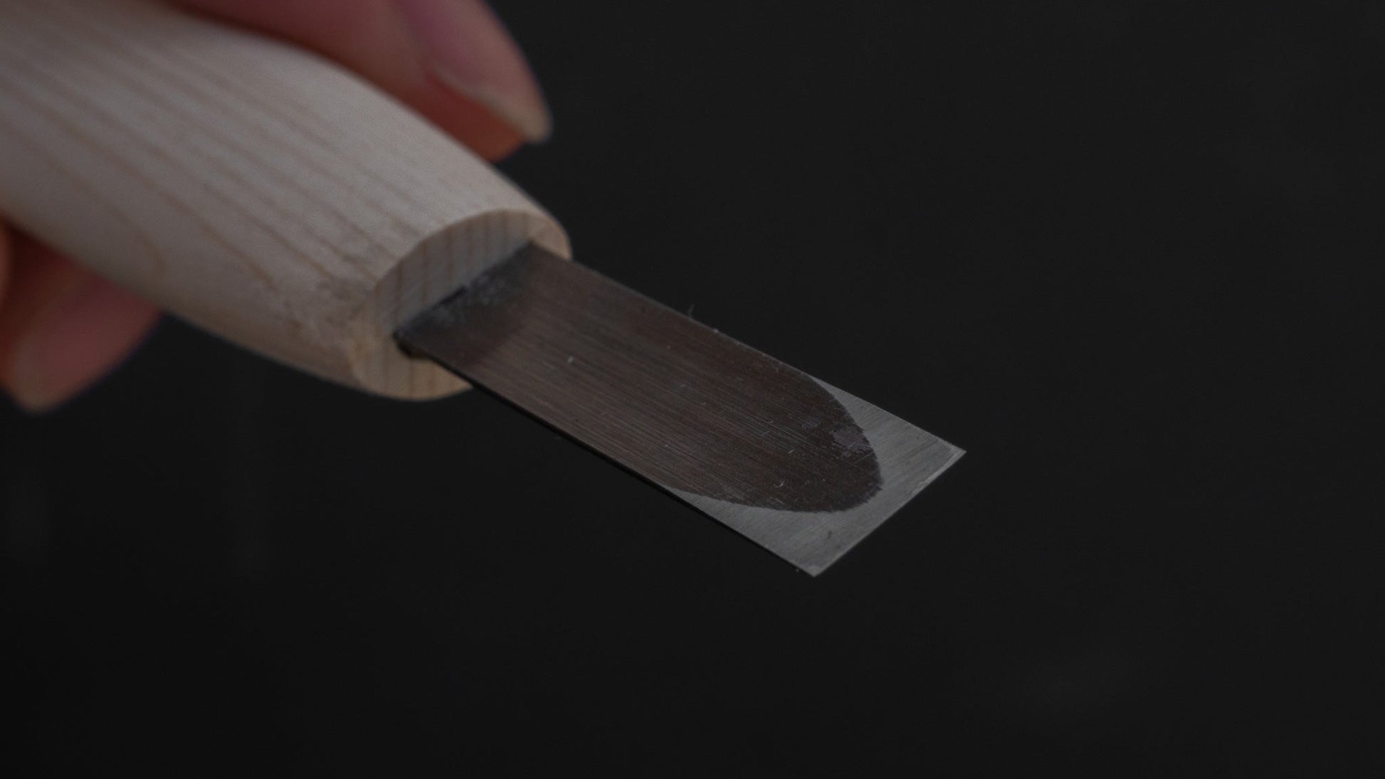 Morihei Kikuyu Cho-Koku-Tou Wood Carving Knife 7.5mm (Hira) | HITOHIRA