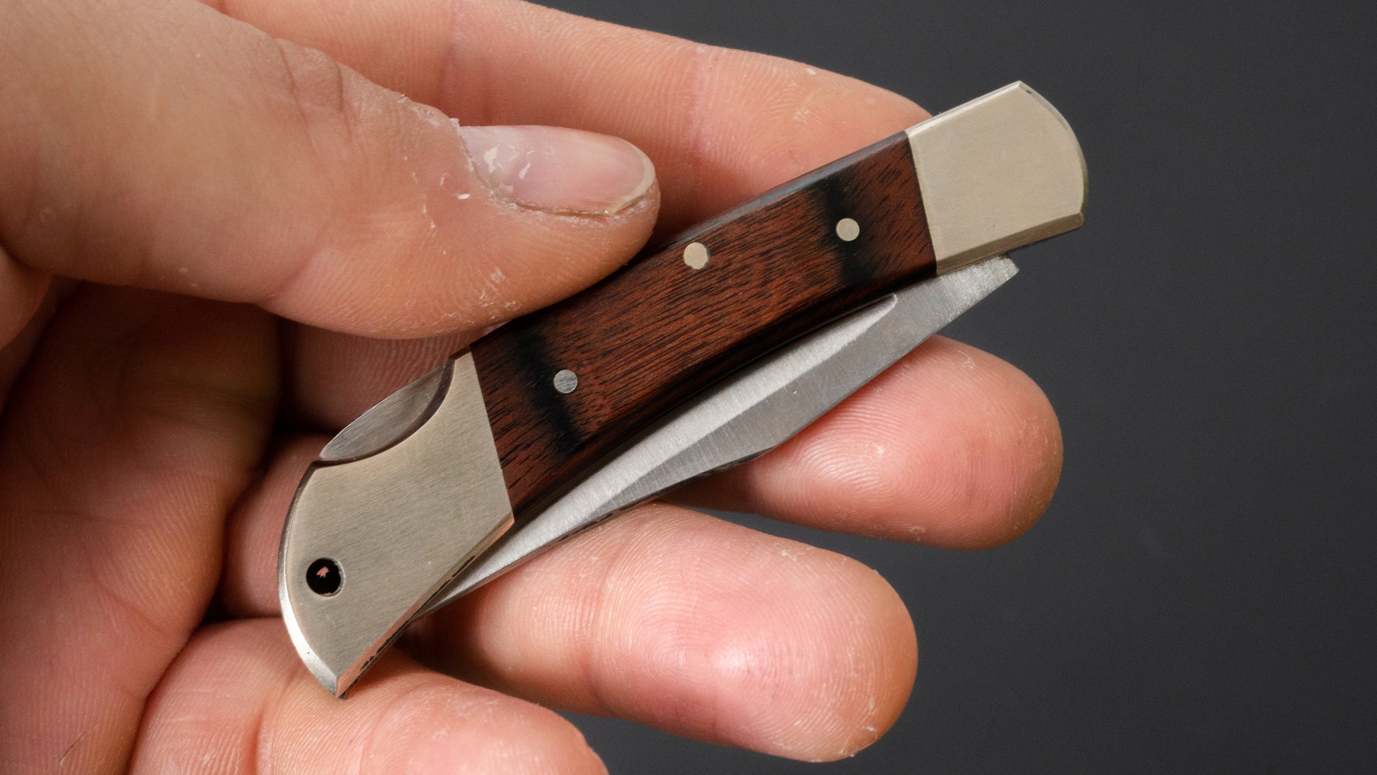 SCHRADE Folding Knife 50mm Wood Handle - HITOHIRA
