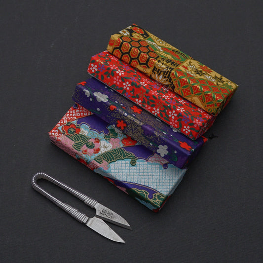 Morihei Kikuyu Nigiri Thread Shears 75mm (in Chiyo Paper Box) - HITOHIRA