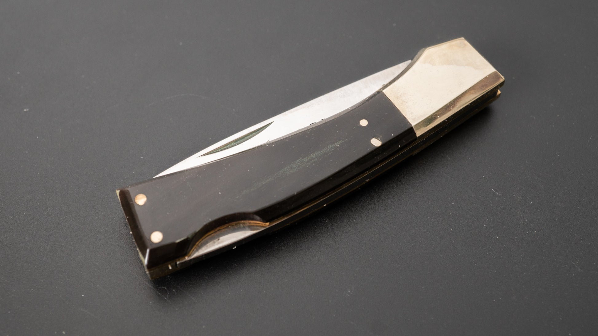 Taylor Cutlery FALCON Folding Knife 55mm Elk Horn Handle - HITOHIRA