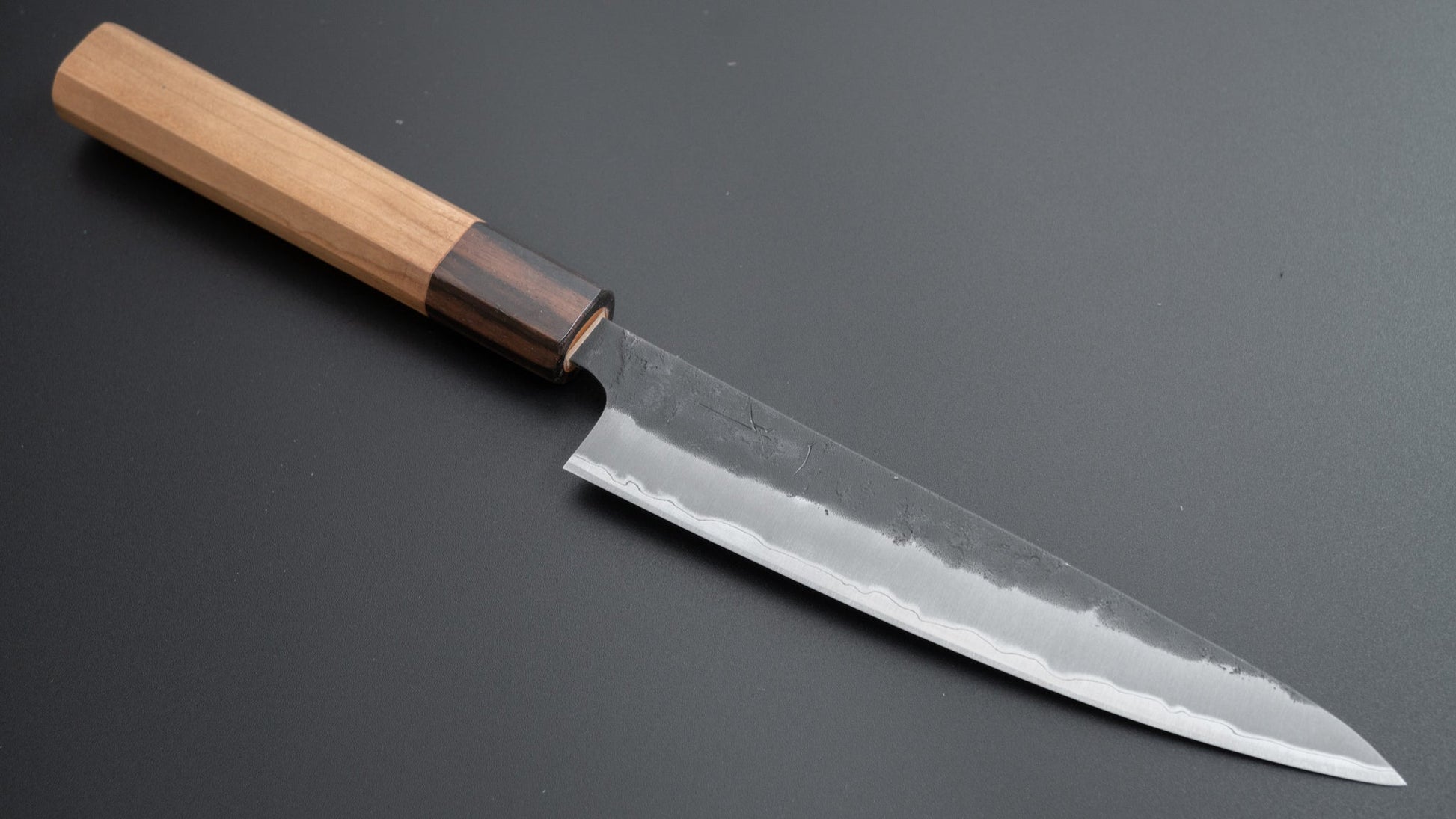 Hitohira Futana SB Kuro Nashiji Petty 150mm Cherry Wood Handle - HITOHIRA