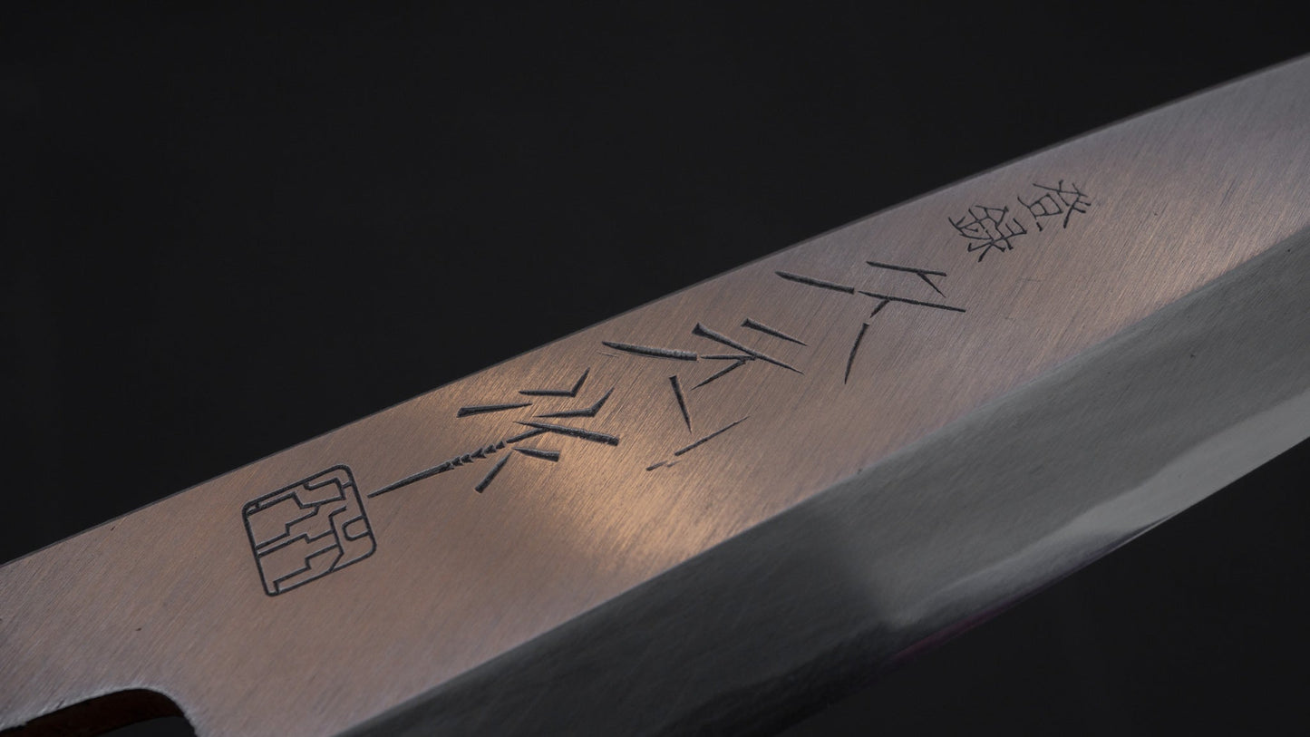 Morihei Hisamoto Vintage White Steel Kaisaki 120mm Ho Wood Handle (#1) | HITOHIRA
