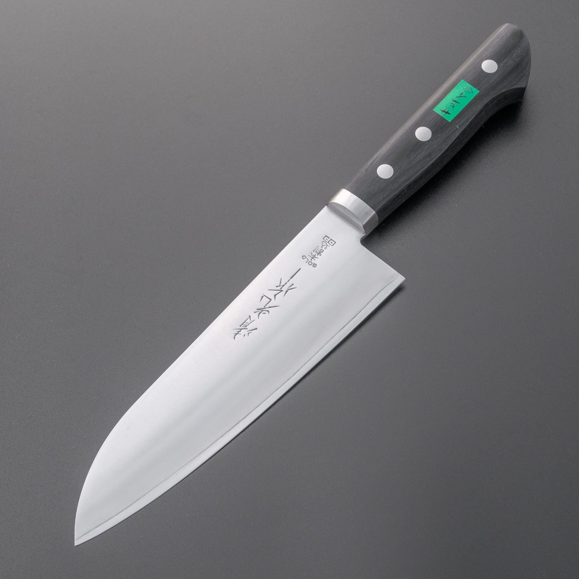 Morihei Kiyomitsu #140 Santoku 165mm Pakka Handle | HITOHIRA