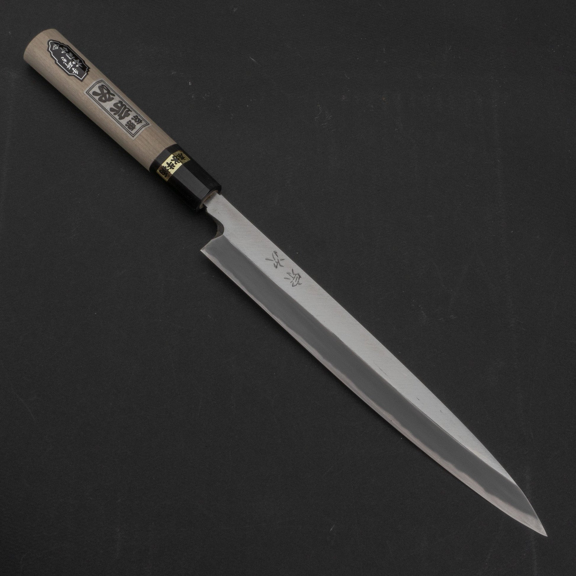 Morihei Munetsugu White #2 Yanagiba 240mm Ho Wood Handle (Fine Finish) | HITOHIRA