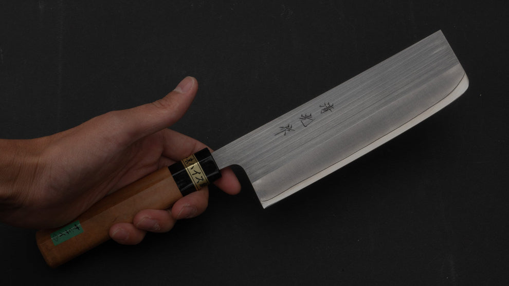 Morihei Kiyomitsu PM Steel Nakiri 165mm Sakura Handle | HITOHIRA