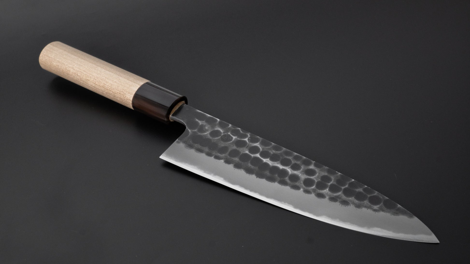 Hitohira Hinode Tsuchime White #2 Gyuto 210mm Ho Wood Handle - HITOHIRA