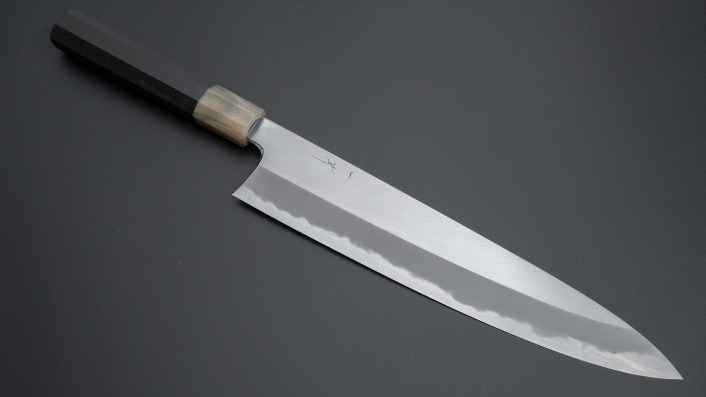 Hitohira Tanaka Kyuzo Blue #1 Migaki Gyuto 270mm Taihei Ebony Handle - HITOHIRA