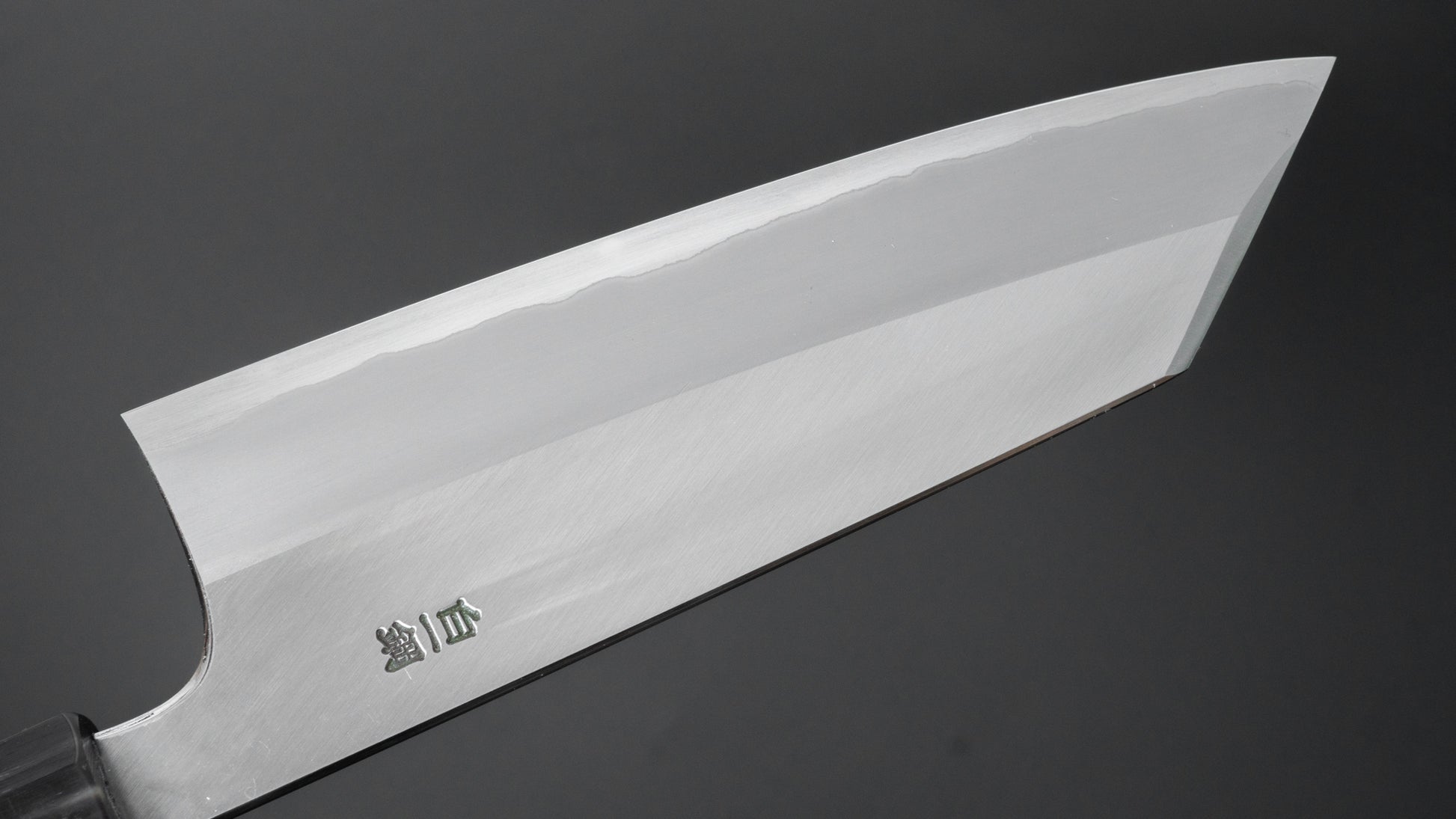 Hitohira Togashi White #1 Stainless Clad Migaki Bunka 180mm Ziricote Handle - HITOHIRA