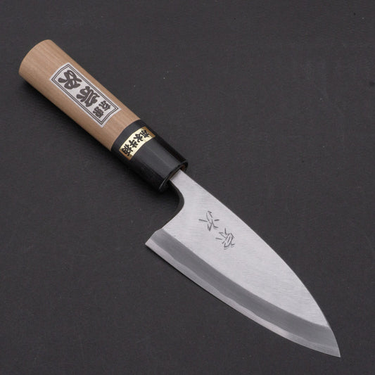 Morihei Munetsugu White #2 Deba 105mm Ho Wood Handle | HITOHIRA