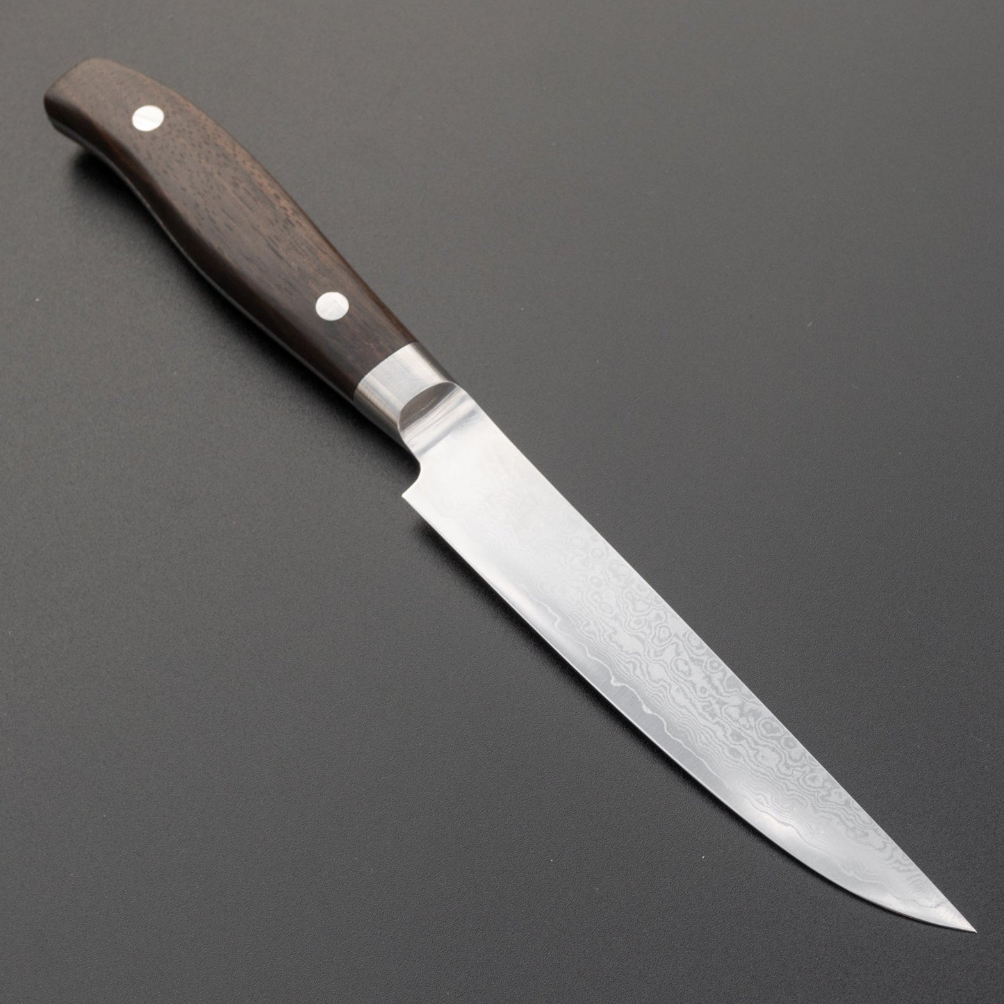 Hitohira Damascus Table Knife 120mm Ebony Handle | HITOHIRA
