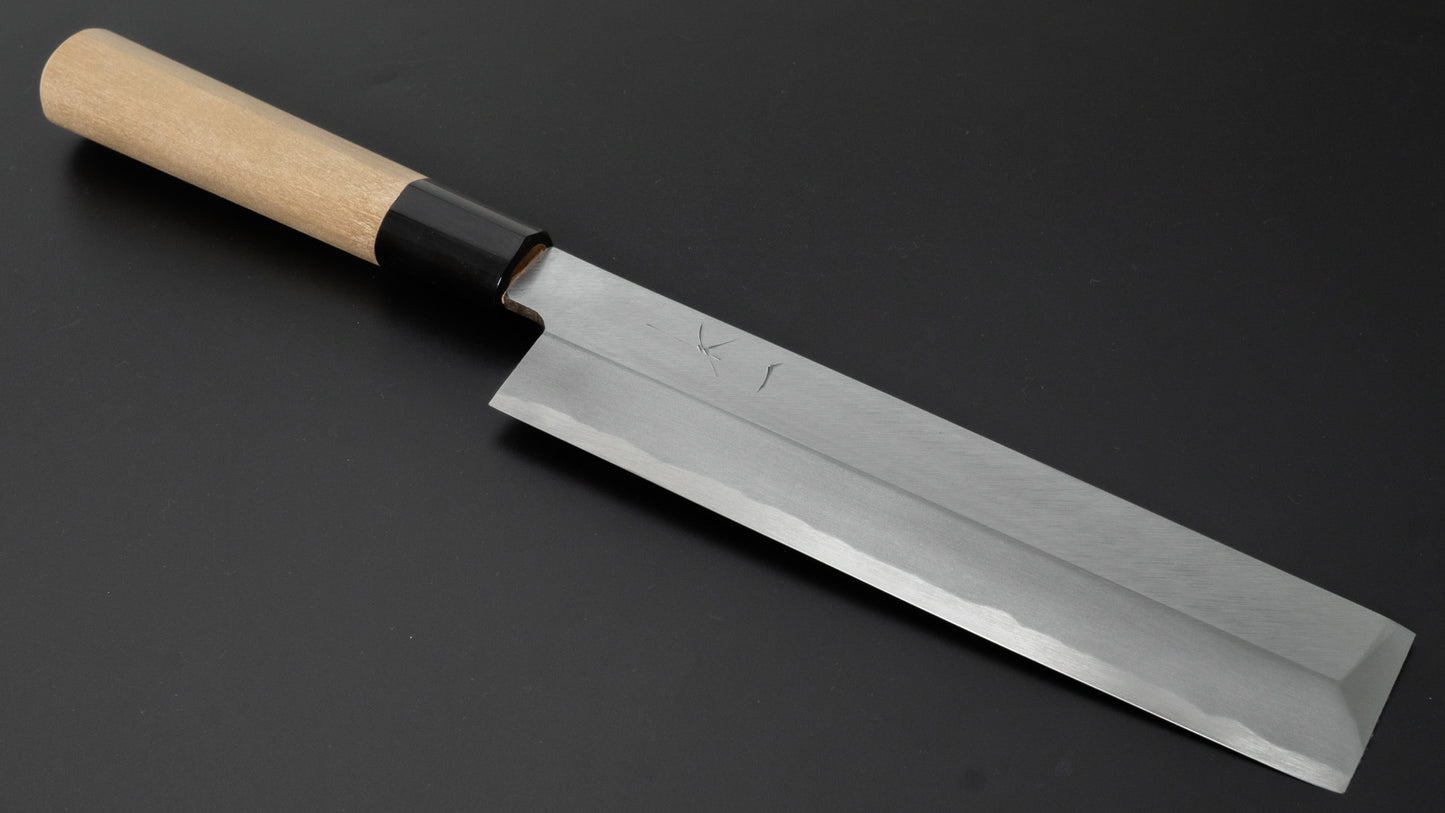 Hitohira Gorobei White #3 Usuba 210mm Ho Wood Handle (D-Shape) - HITOHIRA