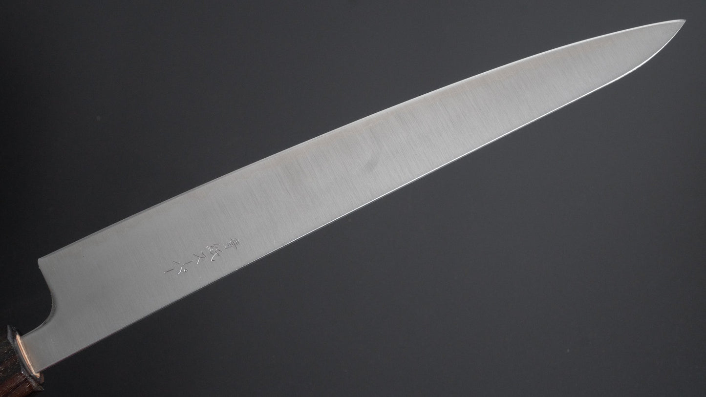 Hitohira Futana SB Migaki Sujihiki 240mm Cherry Wood Handle - HITOHIRA