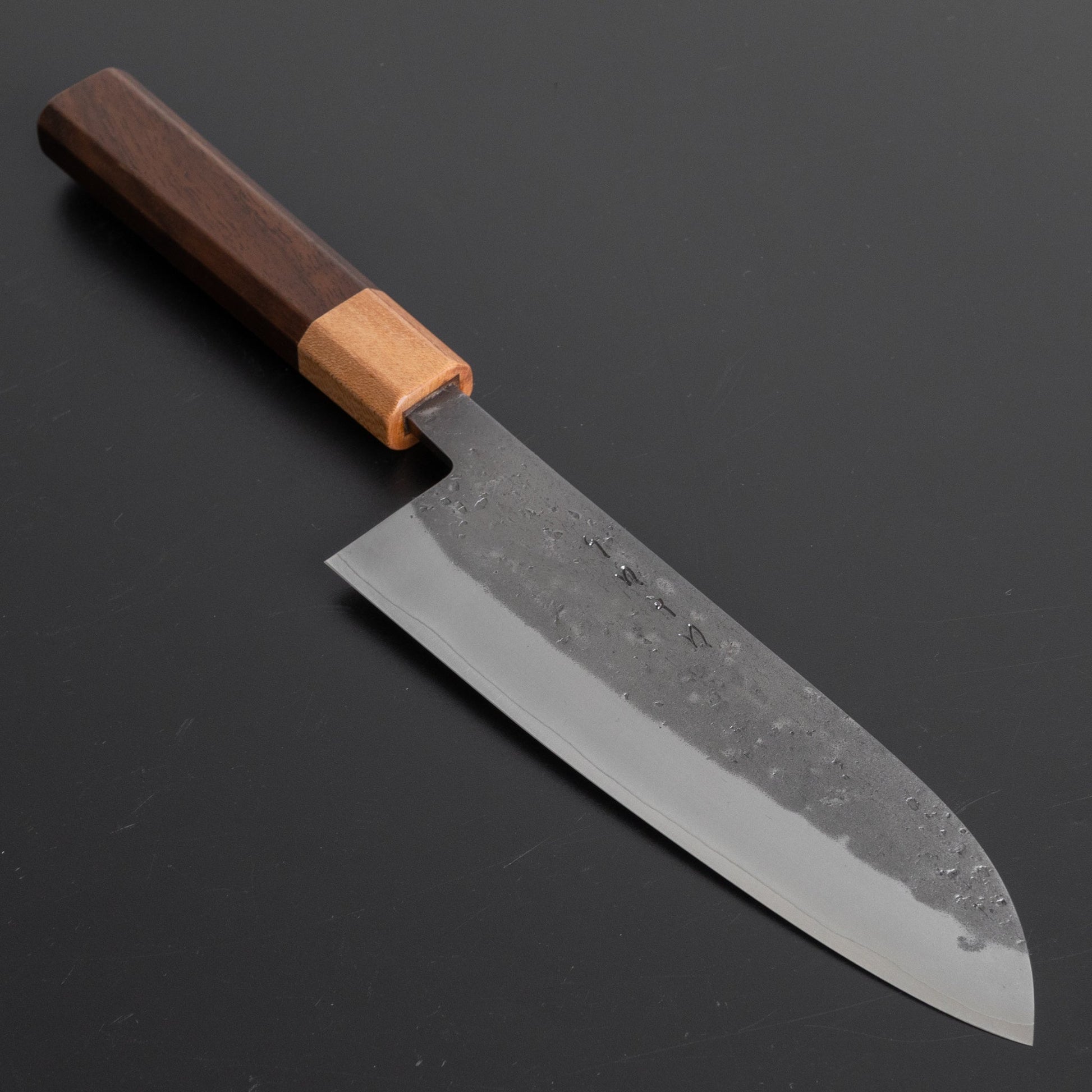 Hitohira TD SLD Nashiji Santoku 165mm Walnut Handle - HITOHIRA