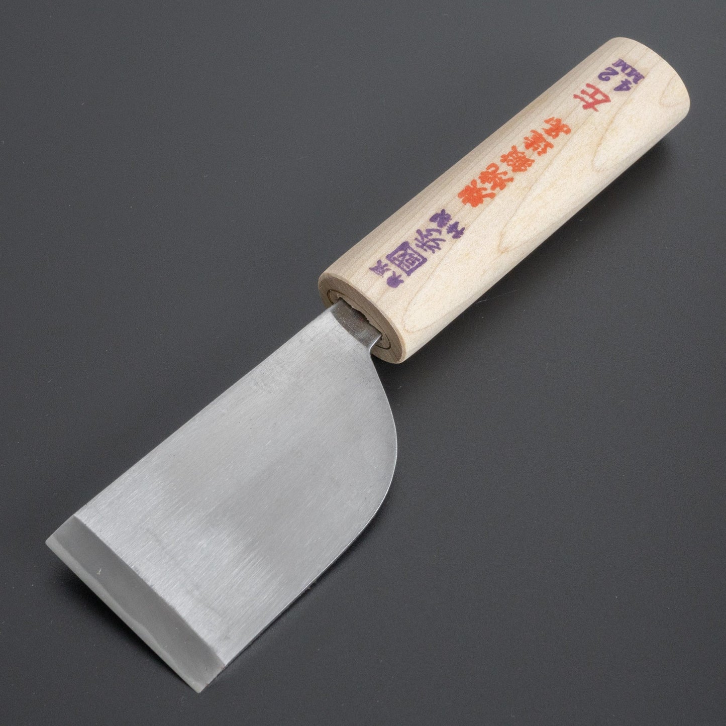 Morihei Kunihide White #2 Left-Handed Leather Working Knife 42mm (Square) - HITOHIRA