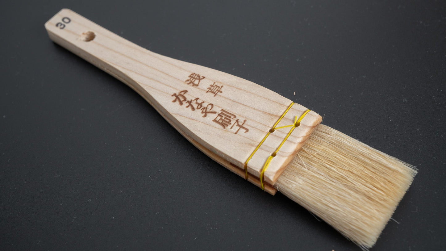 Kanaya Cooking Brush Short 30mm (Goat Hair) - HITOHIRA