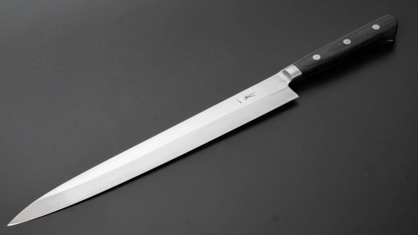 Hitohira FJ VG-1 Left-Handed Yanagiba 270mm Pakka Handle - HITOHIRA