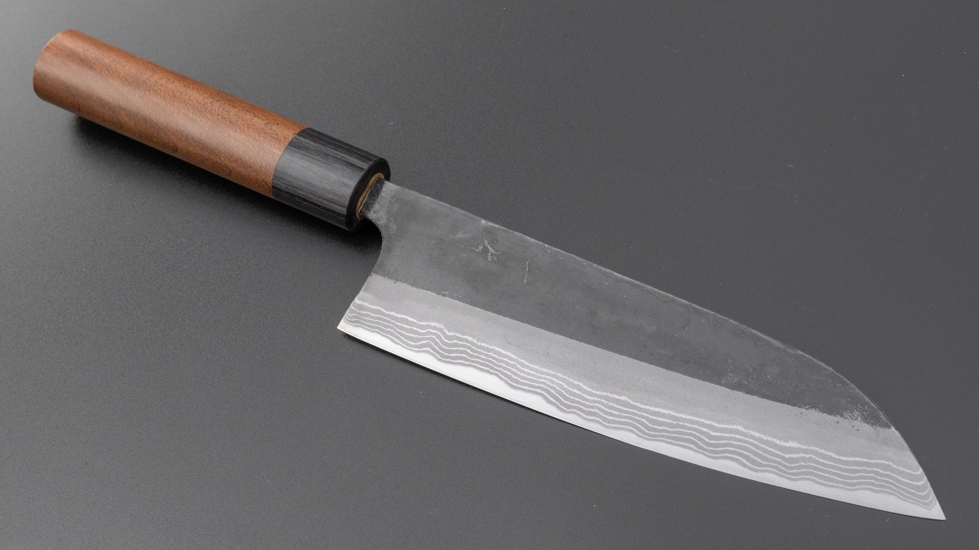 Hitohira HS White #2 Damascus Santoku 170mm Maple Handle | HITOHIRA