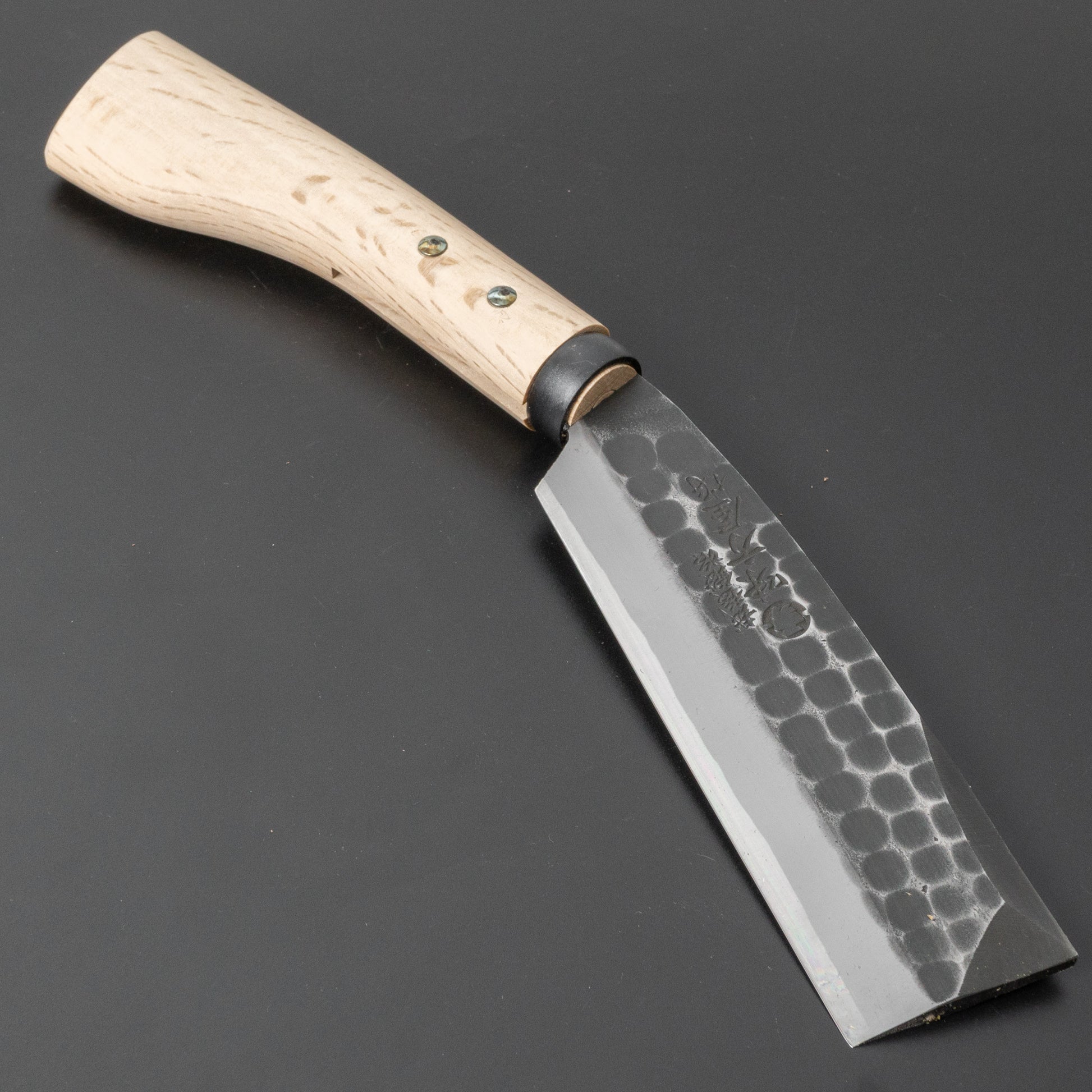 Ajikataya Tsuchime Hatchet 150mm Oak Handle (Double Bevel) - HITOHIRA